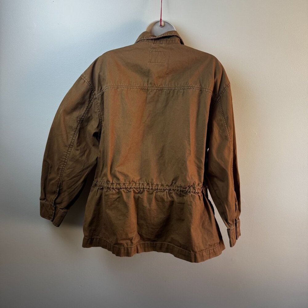 Old Navy Utility Jacket Rugged Scout Utility Barn Field Falconry Full Zip Cinch - Picture 4 of 10